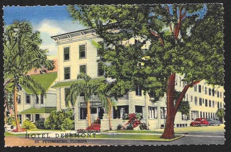 Hotel Deermont St Petersburg Florida Unused c1948