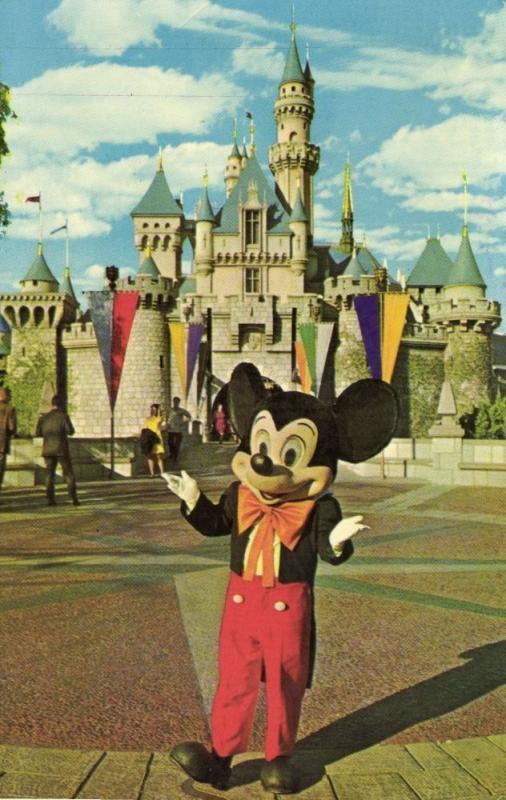 Disneyland, Anaheim Cal., Fantasyland, Mickey Mouse & Sleeping Beauty's Castle