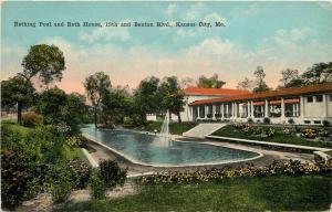 Bathing Pool Bath House C-1910 Kansas City Missouri Bernstein postcard 2152