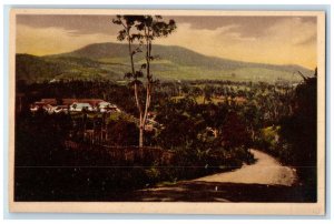 c1920's Tangkuban Perahu Stratovolcano in Bandung Indonesia Unposted Postcard