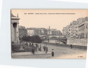 Postcard Ponts de la Bourse et de la Poissonerie Quais de la Loire Nantes France