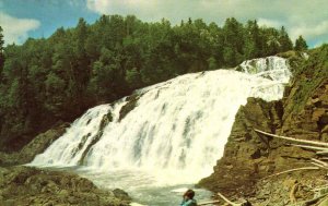 Wawa Canada High Falls Lake Superior Circle Route Postcard 