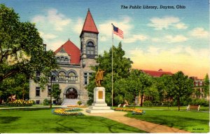 Dayton, Ohio - A view of the Public Library - in the 1940s