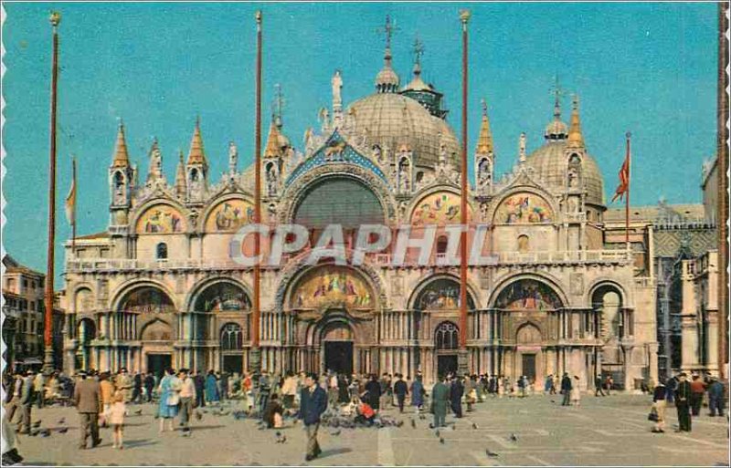 Postcard Modern Venice Church of St. Mark