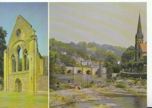 Wales Postcard - Valle Crucis Abbey - Llangollen - Clwyd - Ref 8273A 