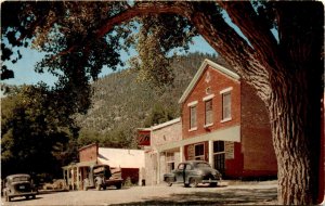 Genoa, Nevada, Carson County, Utah Territory, The Old Lamp Post, Postcard