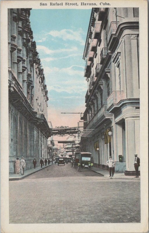 Postcard San Rafael Street Havana Cuba