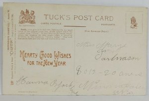 Raphael Tuck PICTURESQUE CORNWALL Oilette Beaded Postcard S8