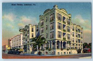 Lakeland Florida Postcard Hotel Thelma Exterior Building c1940 Vintage Antique