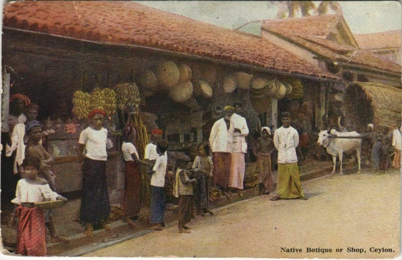 CPA AK Native Botique or Shop CEYLON SRI LANKA (1085748)