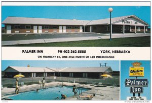 Swimming Pool, Palmer Inn, Highway 81, YORK, Nebraska, 40-60's