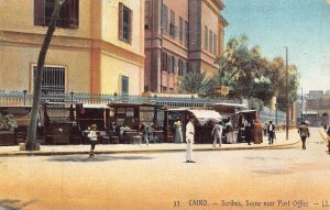 Egypt Cairo Scribes Scene near Post Office Native Ethnic postcard B934