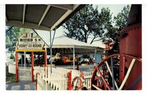 NE - Minden. Pioneer Village, Merry-Go-Round- Oldest Steam Carousel