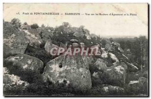 Barbizon - Forest of Fontainebleau - View of Rocks & # 39Apremont and Plain -...