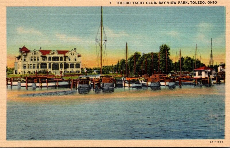 Ohio Toledo Yacht Club Bay View Park Curteich