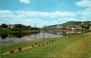 Canada New Brunswick Edmunston Fournier Bridge Over Madawaska River