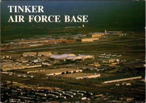 OK, Oklahoma City  TINKER AIR FORCE BASE Bird's Eye View  4X6 MILITARY Postcard