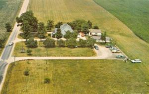 Berne Indiana Bixlers Cheese House Birdseye View Vintage Postcard K52747