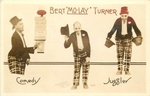 Multiview RPPC; Comedy Juggler Bert Mo-Lay Turner, Dayton OH, Unposted