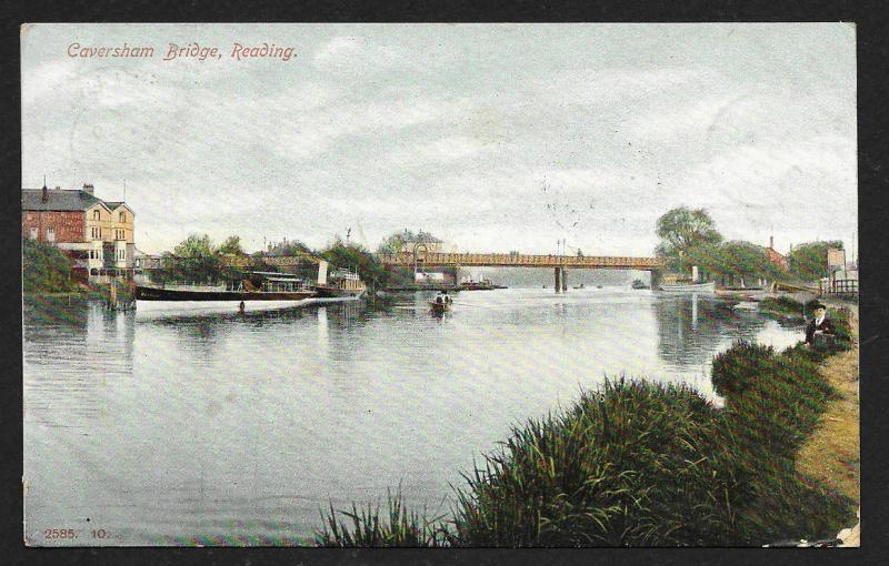 Caversham Bridge Reading England used c1905