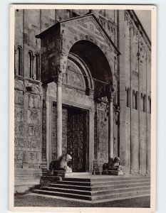 Postcard The Porch of the Façade, Basilica di S. Zeno Maggiore, Verona, Italy