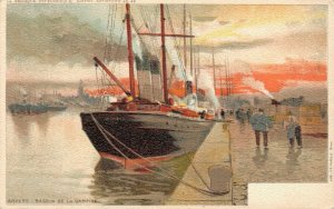 Belgium Anvers Bassin de la Campine Antwerp Vintage Postcard 07.53
