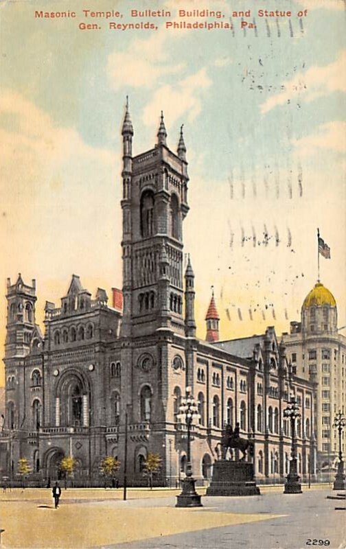 Masonic Temple Bulletin Building Philadelphia, Pennsylvania USA 1916 