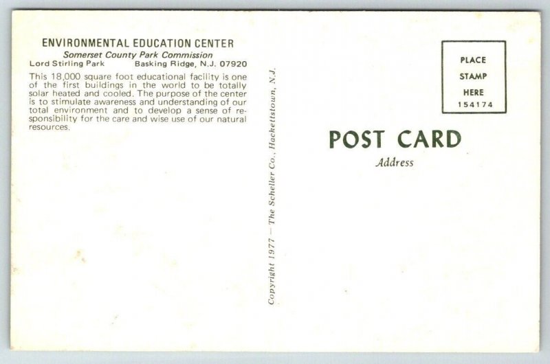 Basking Ridge, New Jersey - Environmental Education Center -  Postcard