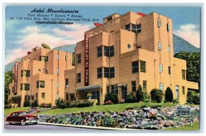 c1950 Exterior View Hotel Mountainaire Building Hot Springs Arkansas AR Postcard