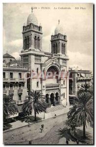 Tunisia Old Postcard Tunis The Cathedral