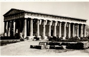 Greece Athens Temple of Hephaestus Vintage RPPC 08.72