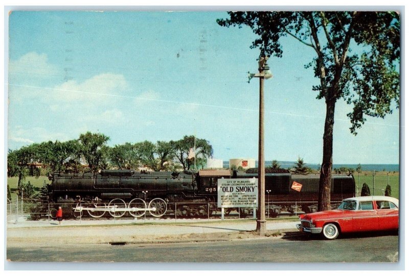 1961 City Of Milwaukee Steam Locomotive Exhibit Milwaukee Wisconsin WI Postcard
