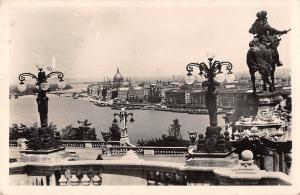 BR93141 budapest hungary view with memorial of prince eugene real photo