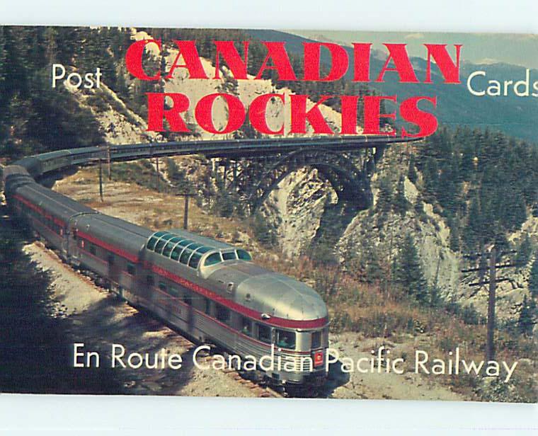 Unused Pre-1980 CP RAILWAY TRAIN Canadian Rockies British Columbia BC p8702