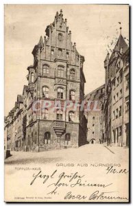 Old Postcard Gruss Aus Nurnberg Toppler Haus