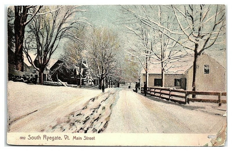 1909 Main Street, South Ryegate, VT Postcard *6X2