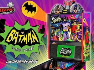 Batman 66 Limited Pinball FLYER Original NOS Super Hero Art Print Adam West 2017