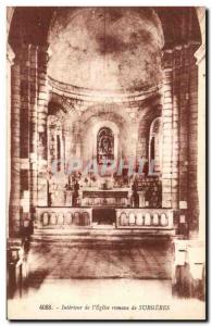 Old Postcard Interior of The Roman Church Surgeres