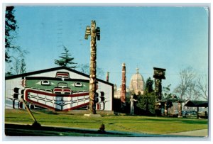 1956 Thunderbird Park Victoria British Columbia Canada Posted Vintage Postcard