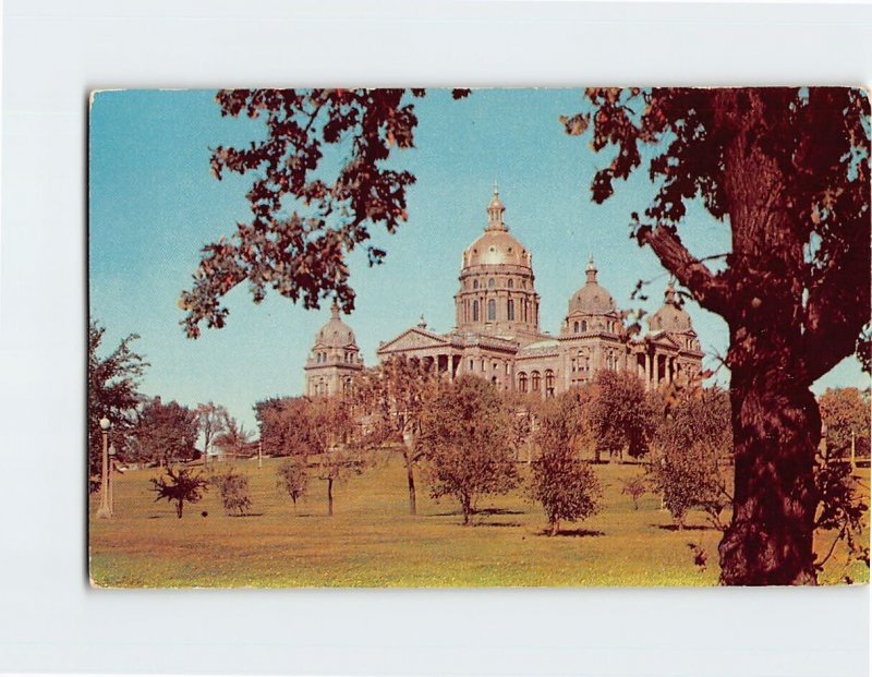 Postcard State Capitol, Des Moines, Iowa