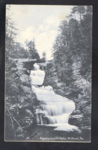 MILFORD PENNSYLVANIA PA. RAYMONDVILLE FALLS WATERFALL 1906 VINTAGE POSTCARD