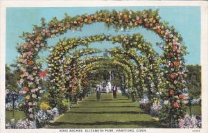Connecticut Hartford Rose Arches Elizabeth Park 1937