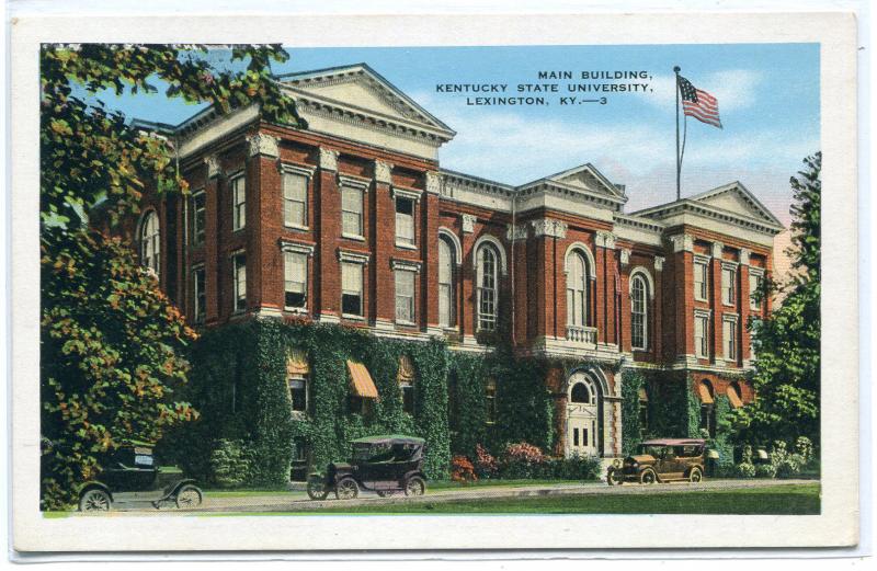 Main Building Kentucky State University Lexington KY 1920s postcard