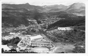 Rio de Janeiro Brazil Colégio Nova Friburgo Aerial View Real Photo Postcard