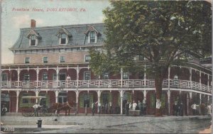 Postcard Fountain House Doylestown PA 1908