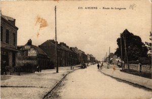 CPA AMIENS - Route de LONGUEAU (514616)