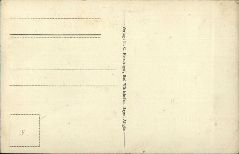 Bad Worishofen Germany Spa Bath Multi View c1910 Postcard