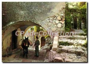 Modern Postcard The French Riviera Eze Village la Voute and the former Chapel...