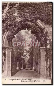 Postcard Abbey of Vaux Cernay Entree Church (Ruins)