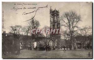 Old Postcard Paris Tour Saint Jacques